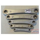 Craftsman 5 PC Metric Ratchet Wrench Set.