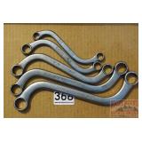 5 SAE Shaped Specialty Wrenches.