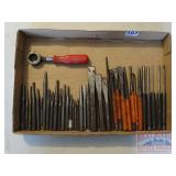 MAC Chisel Holder & Asst. Chisels & Punches.