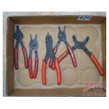 Assorted Snap Ring Pliers.