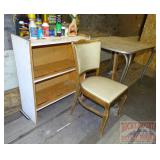 Vintage Table, Chair & Bookcase.