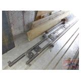 Heavy Square Steel Pipe W/ Welded Brackets.