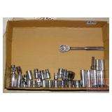 MAC 3/8" Drive Ratchet & Assorted MAC Sockets.