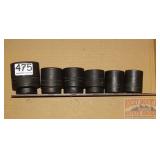 6 Snap-On 3/8" Drive Metric Sockets.