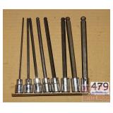 8 MAC XDLS 3/8" Drive Metric Hex/Allen Sockets.