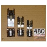 3 Snap-On FRX241 3/8" Drive Flare Nut Sockets.