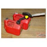 2 - 2.5 Gallon Gas Cans, Some Gas.