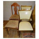 4 Vintage Chairs.