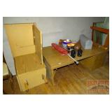 Desk W/ Return, Table & Mirror.