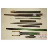 Large Snap-On & Other Punches, Chisels & More.