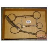 3 Vintage Snaffle Bits.