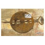 Neat Vintage Cast Iron Damper Cover.