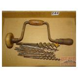 Vintage Brace W/ Bits.