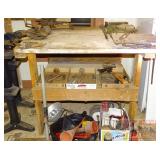 Solid Wood Work Bench/Table.