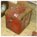 Vintage Metal Battery Box.