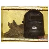 Welding Helmet & Gloves.