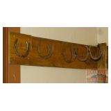 Cool Vintage Horse Shoe Hooks in White House.