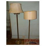 Mid-Century & Vintage Floor Lamps W/ Shades.