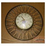 Neat Mid-Century Wall Clock.