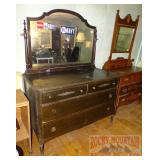 Vintage 2 over 2 Dresser W/ Mirror.