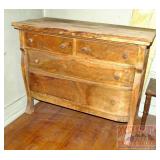 Antique 2 over 2 Dresser, Needs Some TLC.