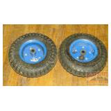 2 Pneumatic Wheelbarrow Tires.