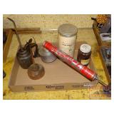 Vintage Oil Cans, Sprayer & More.