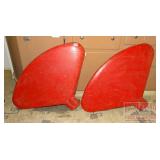 2 Cool Vintage Red Metal Fenders