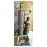 Oxy-Acetylene Set W/ Hoses, Gauges, Torch & Cart.