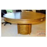 Round Oak Conference/Game Table.