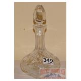 Fancy Lead Crystal 10.5' Decanter. Fancy Lead Crystal 10.5' Decanter.
