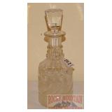 Vintage Pressed Glass 9" Decanter.