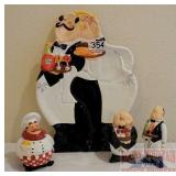 Chef Porcelain Platter, Chef S& P & More. Chef Porcelain Platter, Chef S& P & More.