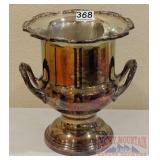 Vintage Silverplate Ice Bucket W/ Tongs. Vintage Silverplate Ice Bucket W/ Tongs.