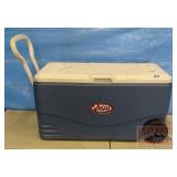 Blue Coleman Rolling Cooler. 19X34X15. Blue Coleman Rolling Cooler. 19X34X15.