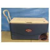 Blue Coleman Rolling Cooler. 19X34X15.