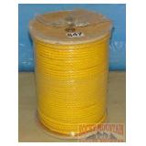 New Spool Yellow Poly Rope, 1/4"X600