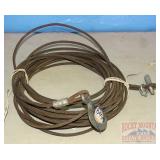 50' Cable W/ 2 Hooks. 50' Cable W/ 2 Hooks.
