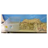 Plastic Tub W/ Asst. Large Rope. Plastic Tub W/ Asst. Large Rope.
