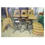 8 Mediterranean Bar Stools & Parts. 8 Mediterranean Bar Stools & Parts.