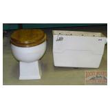 Toilet W/ Wall Mount Tank. Toilet W/ Wall Mount Tank.
