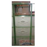 Metal 3 Drawer Locking Storage Cabinet.