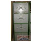 Metal 4 Drawer Locking Storage Cabinet.