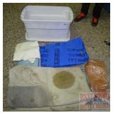Asst. Furniture Pads in White Plastic Tub. Asst. Furniture Pads in White Plastic Tub.