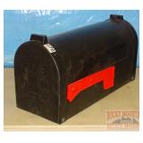 Large Black Plastic Mail Box.