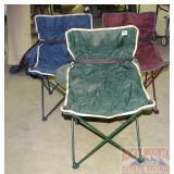 3 Folding Camp Chairs W/ Bags.