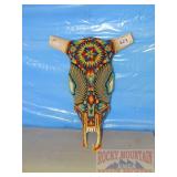 Super Neat Fully Beaded Steer Skull.