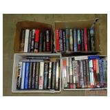 4 Boxes of Asst. Hard Back & Other Novels. 4 Boxes of Asst. Hard Back & Other Novels.