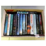 Box of Hard Cover Novels.