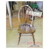 Vintage Brace Back Chair.